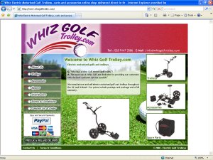 electric motorised golf trolleys