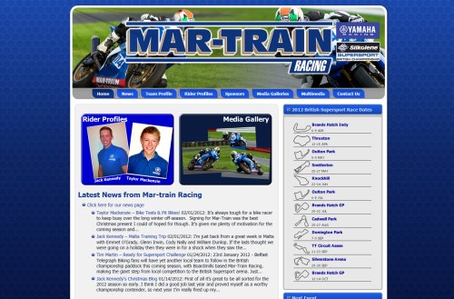 Martrain Racing Launch New Website