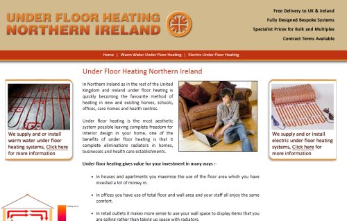 Under Floor Heating Northern Ireland