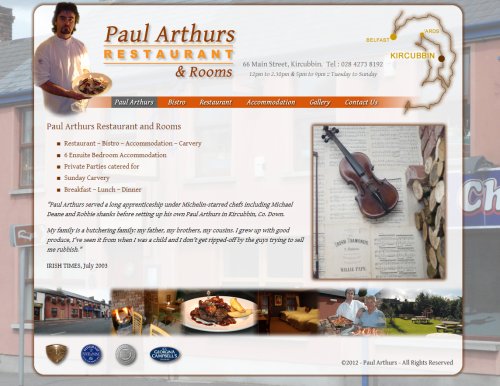 Arthurs Kircubbin Paul Arthurs Restaurant Kircubbin